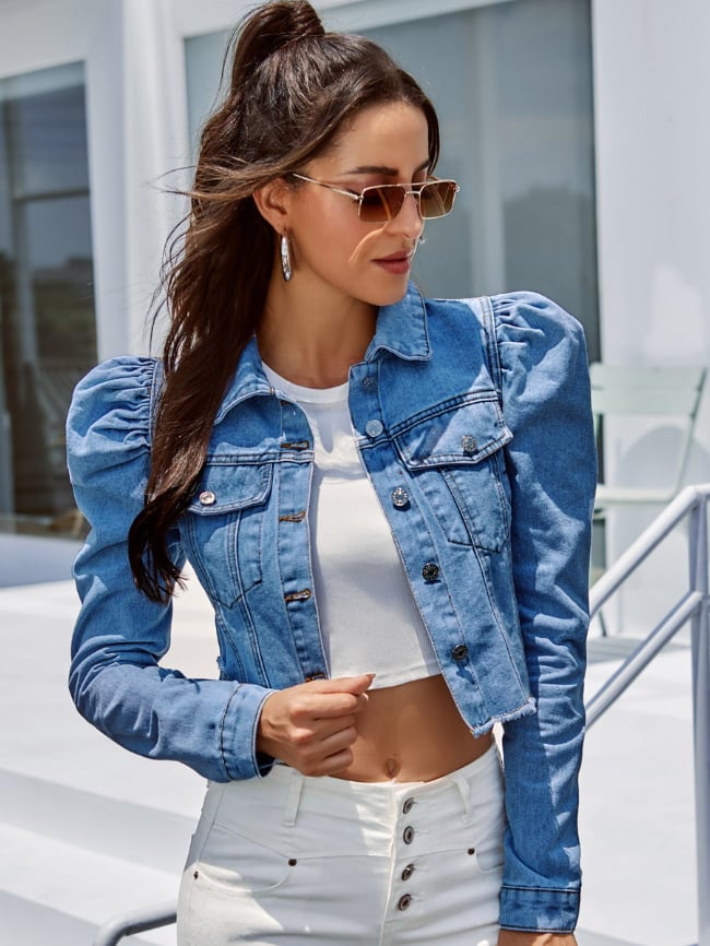 Fashion Lapel Casual Denim Jacket