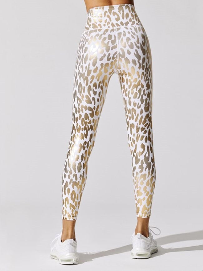 Leopard Print High Waist Yoga Pants