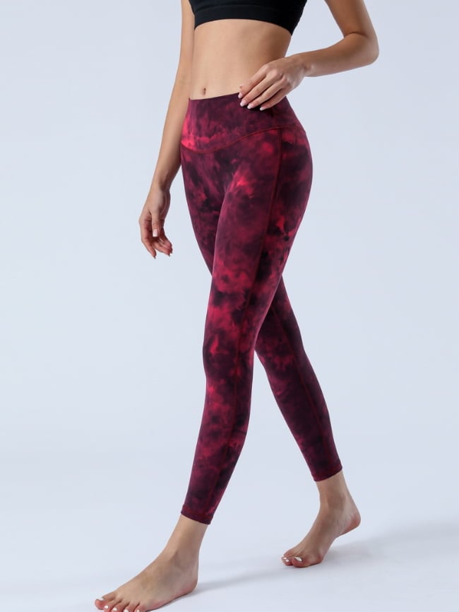 Tie Dye High Waist Sports Yoga Pants