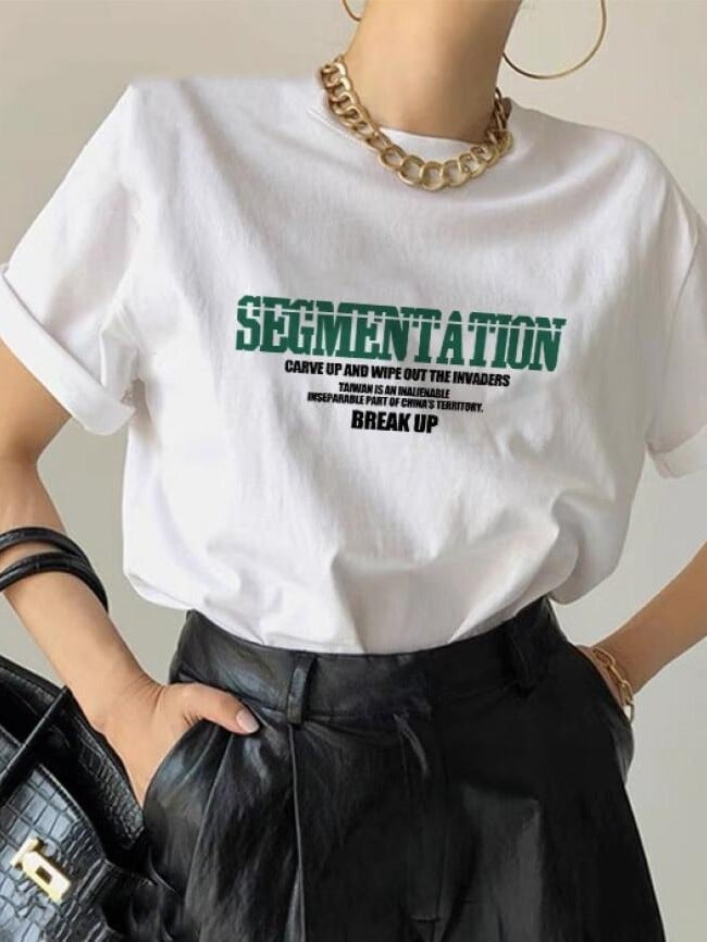 100%Cotton SEGMENTATION Print T-shirt