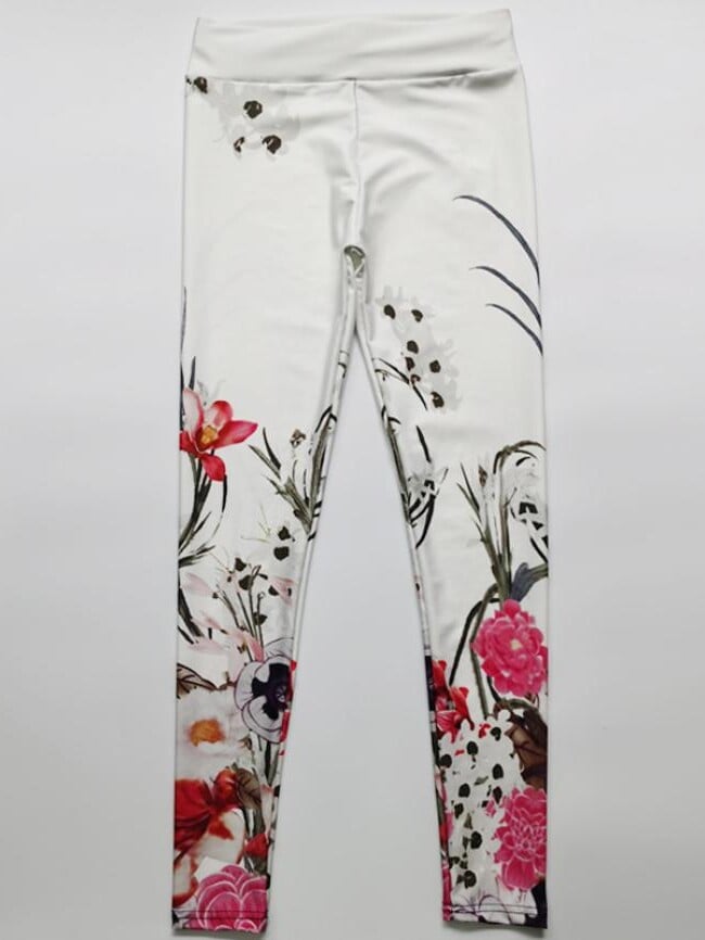 Floral Print High Waist Yoga Pants