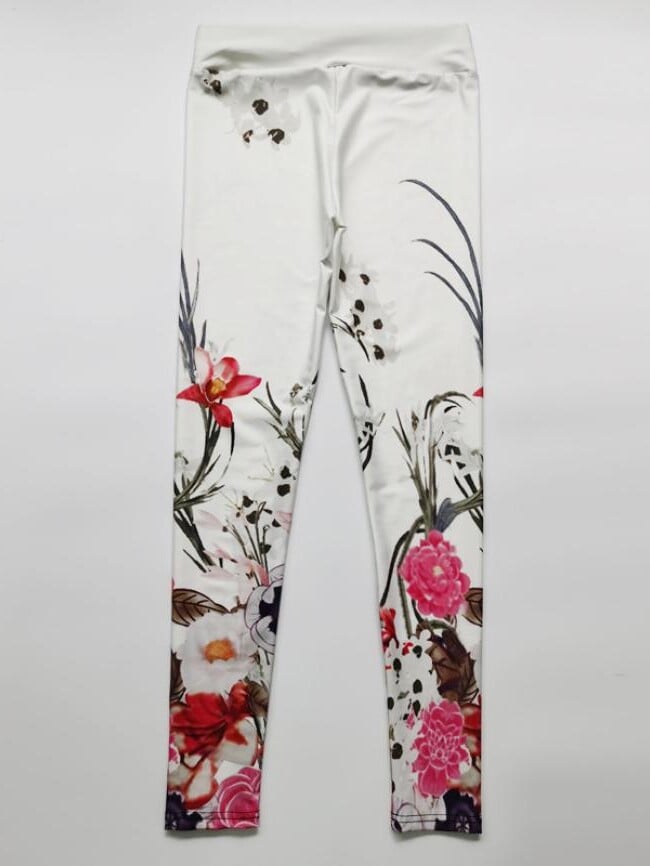 Floral Print High Waist Yoga Pants